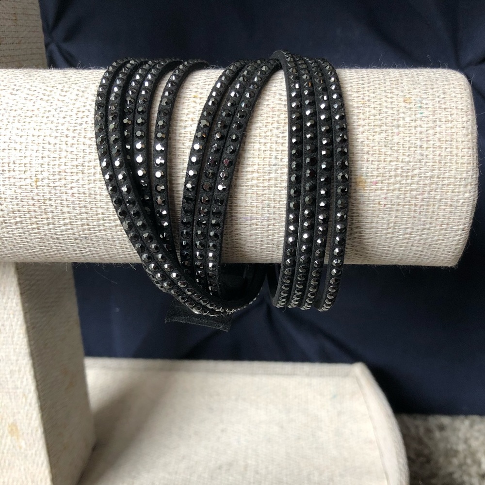 Black Swarovski Slake bracelet